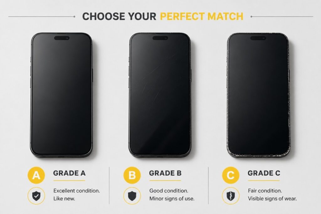 Grades of refurbished phones 