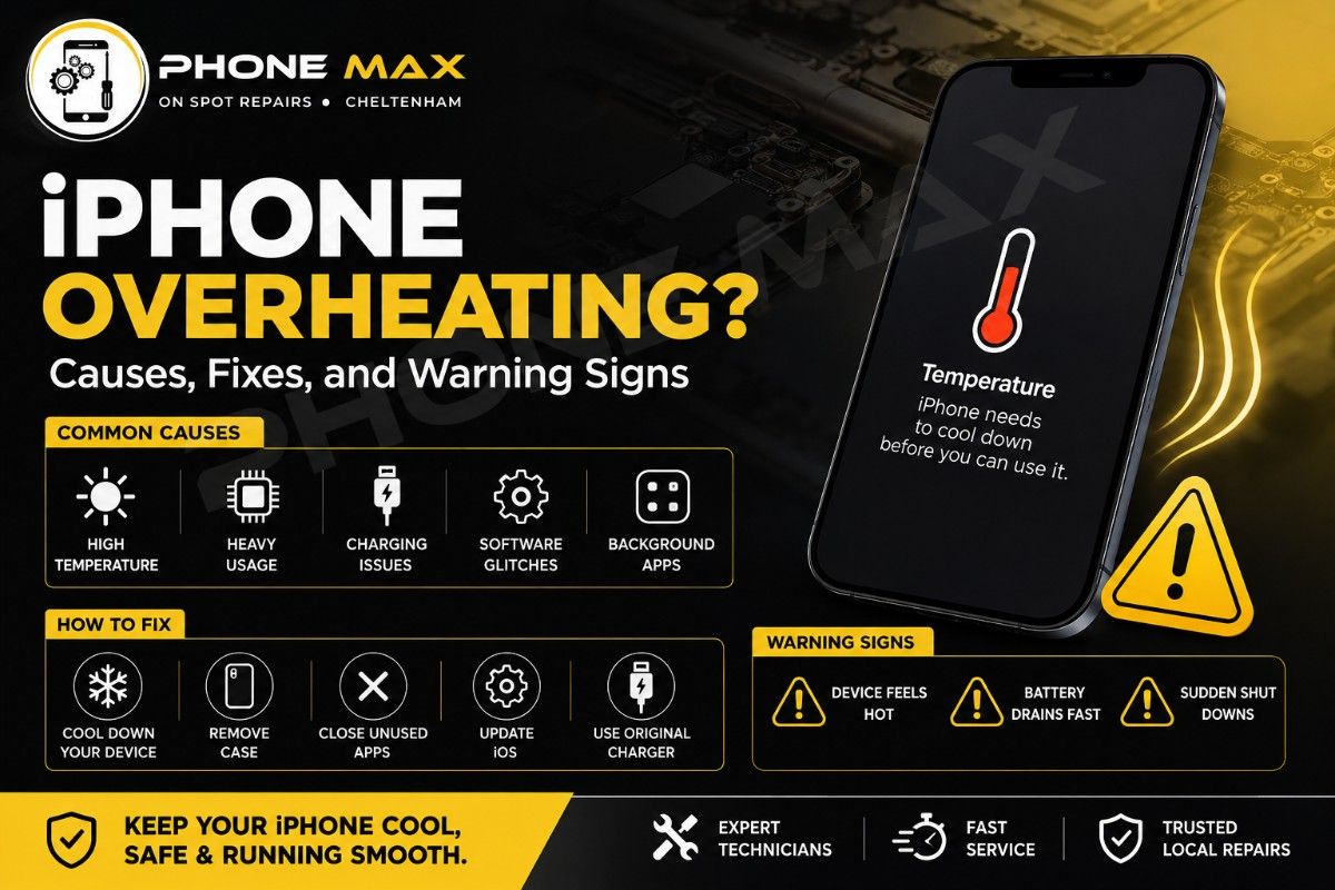 temperature increase sign on iPhone overheating