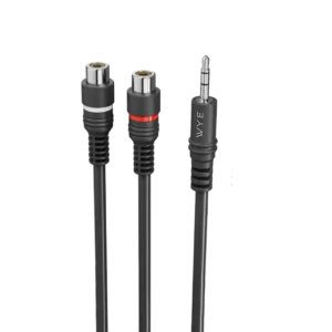 3.5mm Male to 2 RCA Female Audio Splitter Cable 0.1m
