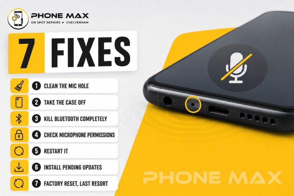 7 fixes to make phone microphone work