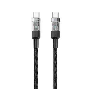 TG19 WYEFLOW PD Nylon Braided & Aluminium Alloy Transparent Data Cable