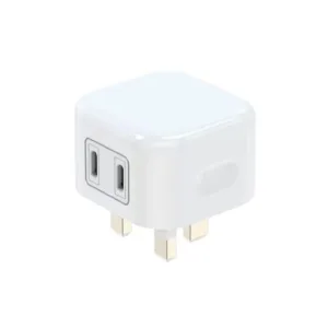 WYEFLUX Dual USB-C Power Adapter PD 20W